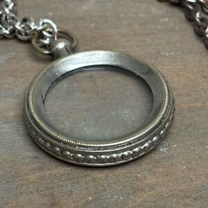 Vintage Magnifying Pendant Necklace